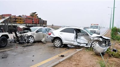 كارثة مرورية أعلى كوبري «أربيلا» بـ التجمع.. والضحايا بالعشرات