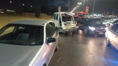 بيحتفلوا بشم النسيم.. إصابة 6 مواطنين جراء حادث على طريق وادي الريان