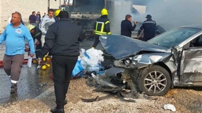 بالأسماء.. حادث تصادم سيارتين يصيب شخصين في الشرقية