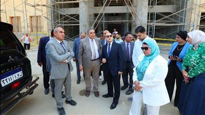 محافظ كفر الشيخ يتفقد أعمال إنشاء جامعة كفر الشيخ الأهلية