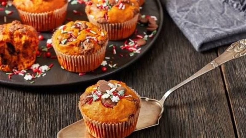 كب كيك البطاطا الحلوة