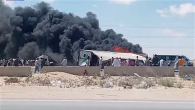  مصرع شخص وإصابة 19 آخرين في واقعة تصادم مروعة بطريق الإسكندرية مطروح