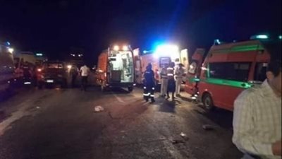 10 مصابين بقنا.. حادث انقلاب سيارة ميكروباص بطريق المنيرة الحديثة