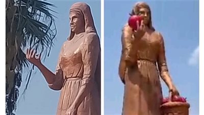 واقعة سرقة الفراولة تشعل مواقع التواصل بعد استهداف تمثال الفلاحة المصرية