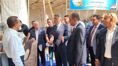 محافظ الجيزة يتفقد التجهيزات النهائية لمعرض «أهلا مدارس» بالعمرانية