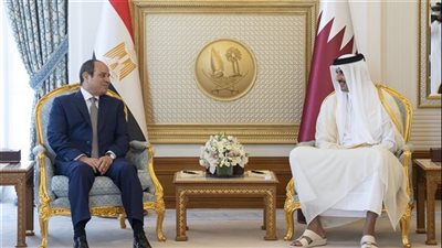 أمير قطر يثمن تضامن مصر بعد العدوان الإسرائيلي