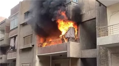 زوج يشعل النيران في شقته بعد مشاجرة مع زوجته