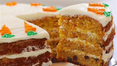 «كيك الجزر الصحي».. حلوى قليلة الدسم تناسب الدايت 