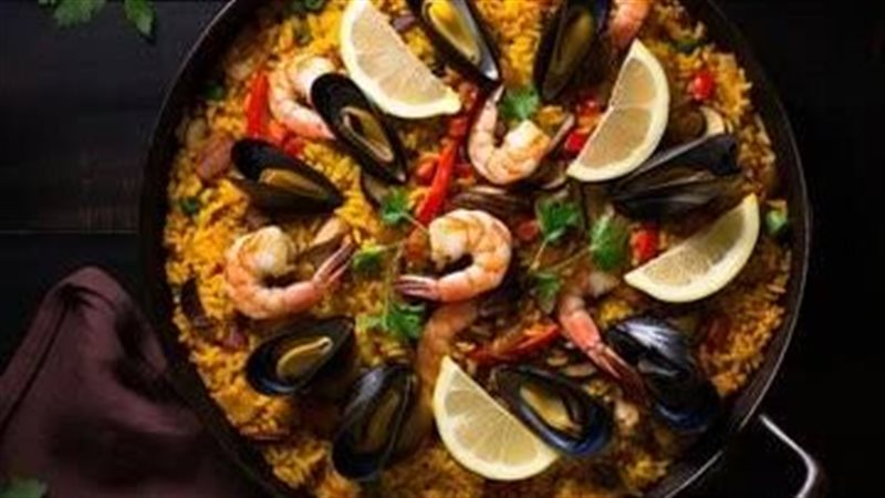 الأرز البني بفواكه