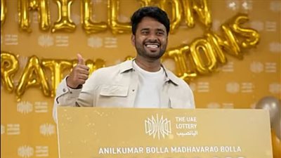 أنيلكومار بولا.. سعيد الحظ باليانصيب الإماراتي يروي قصة الفوز الكبير