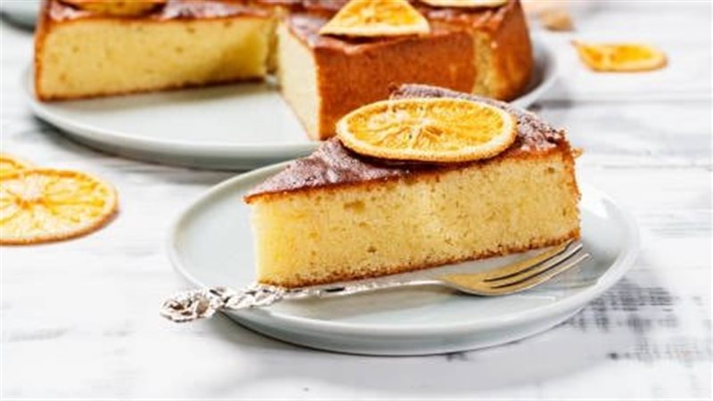 كيك الشاي بالسميد