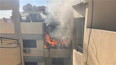 اندلاع حريق داخل أسانسير بطنطا وإصابة ستة مواطنين