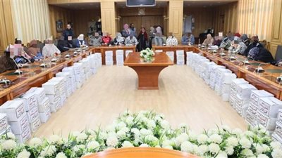 «جبر الخواطر».. محافظ المنوفية يوزع مساعدات على 60 حالة إنسانية