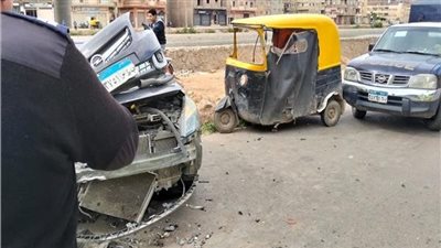إصابة 7 أشخاص بحادث مروع بين ملاكي وتوك توك بالبحيرة