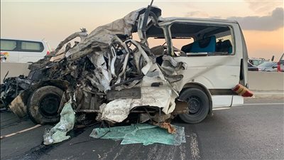 حادث مروع أعلى الدائري يسفر عن 7 مصابين