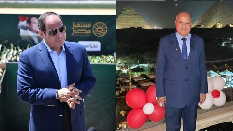 المستشار ثروت محمد - الرئيس عبد الفتاح السيسي