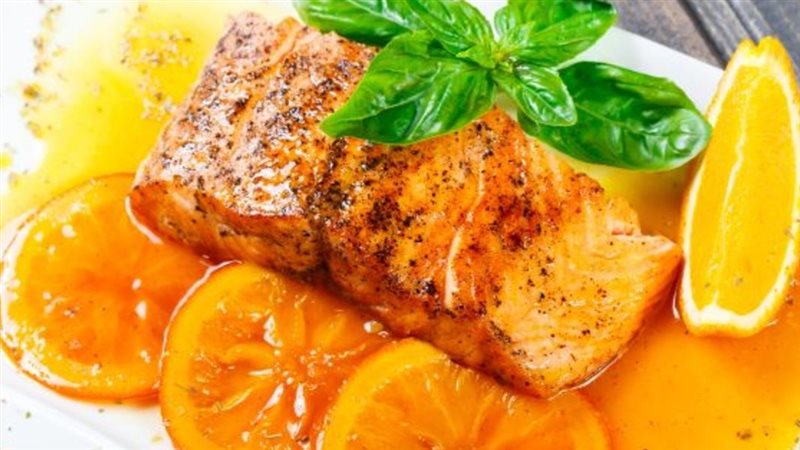 فيليه السمك بصوص البرتقال