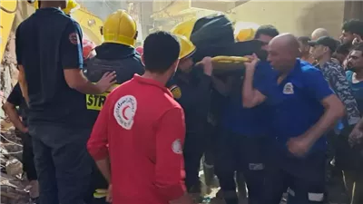 «استجابة سريعة للأنقاض».. الهلال الأحمر يتدخل لمساندة ضحايا انهيار عقار زفتى